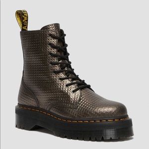 Dr. Martens Gunmetal Gray Stud Embossed Jadons